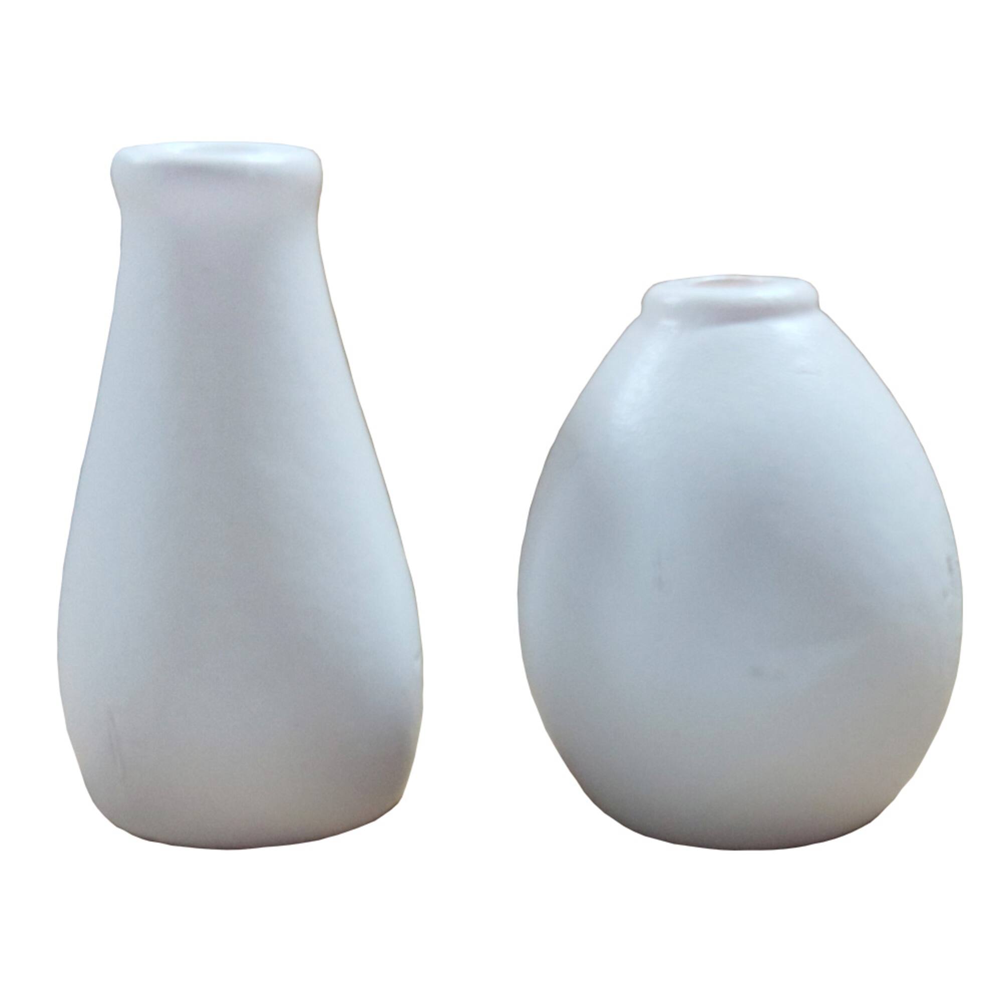 Miniature White Vase Set by Make Market®